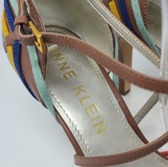 Anne Klein | Women's Multicolored Leather Strap Akileane High Heel (Size 11M) - Picture 4 of 12